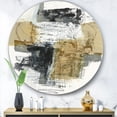 thumbnail image 2 of Designart 'Glam Cream Dream II' Glam Metal Circle Wall Art, 2 of 3