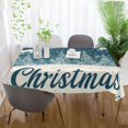 thumbnail image 6 of BZSMCE Square Tablecloth Reindeer Fly on Blue Sky Pattern Tableclothes, 6 of 9
