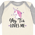 thumbnail image 4 of Inktastic My Tia Loves Me Unicorn Girls Long Sleeve Baby Bodysuit, 4 of 5