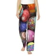 thumbnail image 2 of Kdxio Women's Comfy Stretch Easter Eggs1Print Drawstring Pajama Pants-XX-Large, 2 of 9