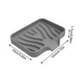 thumbnail image 2 of Silicone Soap Dish Self Draining Bar Holder, Prevent Mushy Soap, Bathroom Shower Kitchen Sink Countertop Organizer, Eco-Friendly Non-Slip Tray Green, 2 of 7