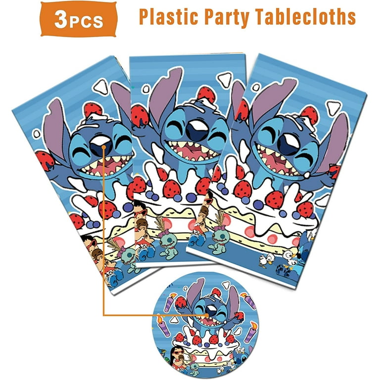 41pcs Stitch party supplies,20 plate+ 20 Paper towel + 1 tablecloths, used  for party decorations for boys and girls