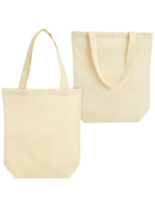 YACEYACE Canvas Zipper Tote Bag, 1Pcs 14x16 White Blank Canvas Bags Plain  Canvas Tote Bags Canvas Zipper Tote Plain Canvas Tote Bags Canvas Tote Bag