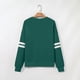 thumbnail image 4 of Cowsor Womens Varsity Striped Oversized Sweatshirt Crewneck Long Sleeve Casual Fashion Pullover Top Fall Outfits, 4 of 6