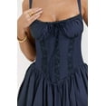 thumbnail image 5 of Eternatastic Women's Lace Mini Corset Dress Sleeveless Square Neck Bustier A-line Dresses, 5 of 7