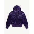 thumbnail image 4 of Justice Girls Velour Hooded Full Zip, Sizes XS - XLP, 4 of 10