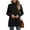Black, variant on Womens High Neck Tunic Tops Female Loose Side Split Sweaters Fall Winter Long Sleeve Jumper Shirt S-2XL