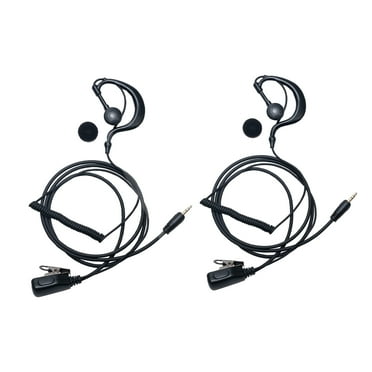 TDYUSG 1 Pin Walkie Talkie Earpiece Headset for Cobra Microtalk Walkie Talkie Two Way Radio G Shape 2 PACK