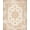 Beige Ivory, Pattern 1, variant on Design&I 8'x10' Washable Area Rug Extra Large Skid-Resistant Low Profile Neutral Vintage Medallion With Distressed Floral Scroll And Border for Living Room, Family