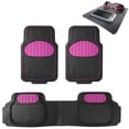 thumbnail image 1 of FH Group Solid Black Heavy Duty Floor Mats from FH Group for Auto Car w/ Free Dash Mat, 1 of 6