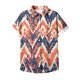 thumbnail image 2 of Eres Más Que una Camisa de Puntuación de Prueba Turndown Collar Impreso Blusa, Manga Corta Moda Casual Top, 2 of 5