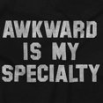 thumbnail image 2 of Awkward Specialty Funny Sarcastic Plus Size Long Sleeve Graphic Tee Shirt Brisco Brands 2X, 2 of 3
