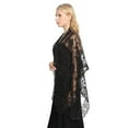 thumbnail image 4 of 20's long shawl, sequin flyaway evening shawl for women formal/party/wedding/formal/harlem night, 4 of 8