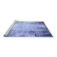 thumbnail image 2 of Ahgly Company Machine Washable Indoor Rectangle Oriental Blue Industrial Area Rugs, 8' x 12', 2 of 4
