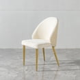 thumbnail image 6 of Durable Stainless Steel Dining Chair with Velvet Upholstery & PU Leather Backrest - Modern Minimalist Design for Contemporary Home Dining, 6 of 9