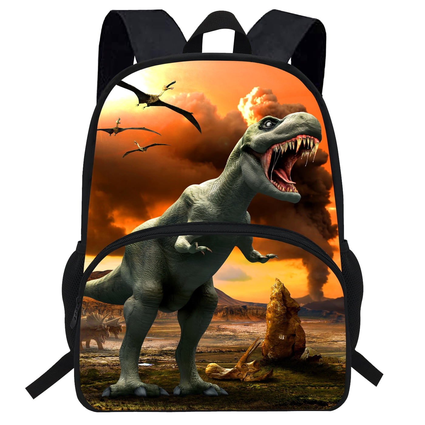 Veewow 16inch Dion Bookbag for Kids Dinosaur Backpack for Children Boys