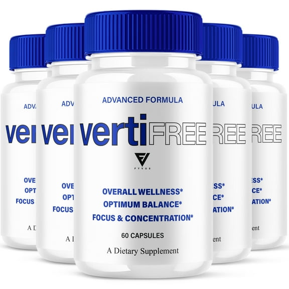 (5 Pack) Vertifree Advanced Nootropic Capsules, Vertifree Max (300 Capsules)