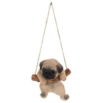 Hi-Line Gift Pet Pals 7 in Pug Puppy Garden Statue, Durable Polyresin