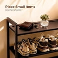 thumbnail image 5 of Hassch Shoe Rack | 6-Tier Shoe Shelf Organizer for Closet, Entryway, Garage & Corridor, Layers Removeable Design, 26.77" Wide - Coffee Color, 5 of 9