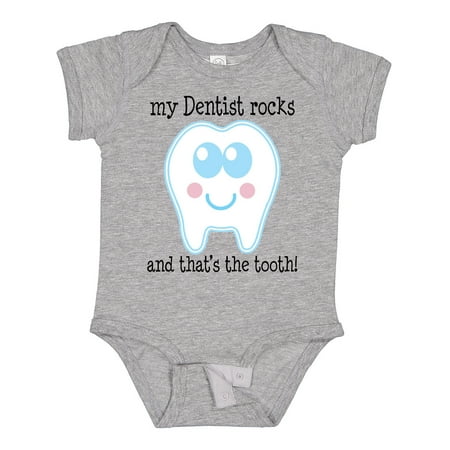 

Inktastic Dentist Rocks Tooth Gift Baby Boy or Baby Girl Bodysuit