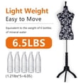 thumbnail image 6 of YRLLENSDAN 59-67 Inch Mannequin Body Dress Mannequin with Stand Height Adjustable Sewing Mannequin Female Mannequin Full Body Dress Forms Dress Form Mannequin for Sewing Mannequin Torso Female, HDBH, 6 of 7