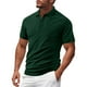 thumbnail image 1 of pstuiky camisetas para hombre, Blusa de cuello vuelto de manga corta con botones de color liso a la moda para hombre camisas casuales para hombre xxl, 1 of 8