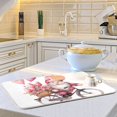 thumbnail image 6 of Gnome Roses Flowers Bike Dish Drying Mat Dish Drainer Rack Mats Water Absorbent Non-Slip Easy Clean Heat Resistant for Kitchen Counter, 6 of 8