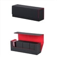 thumbnail image 4 of Caja de Almacenamiento de Tarjetas para Cartas Coleccionables, Estuche para Barajas de Cartas de PU, Tarjetero con MagnéTico para Tarjetas de Juego MagnéTicas Negro, 4 of 5