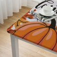 thumbnail image 5 of Acheng Pumpkins Leaves Thanksgiving Square Tablecloth Outdoor Fitted 100% Polyester Fiber 52*52, 5 of 8