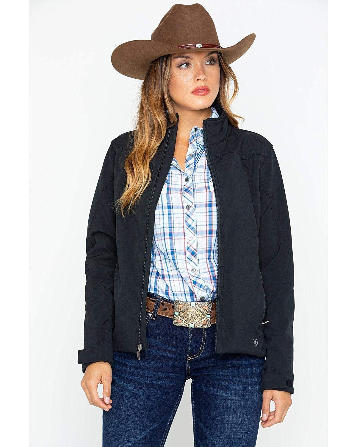 Ariat Women's Edge Softshell Jacket, Black, XL - Walmart.com