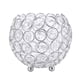 thumbnail image 1 of Candelabros de cristal para velas de té, centros de mesa para decoración de bodas (diámetro plateado 12cm), 1 of 8