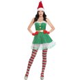 thumbnail image 2 of Disfraces de Halloween 2024 M-XL niñas sexy disfraz de Navidad nuevo adulto femenino día de Año Nuevo disfraz de actuación de baile traje de Navidad verde, 2 of 4