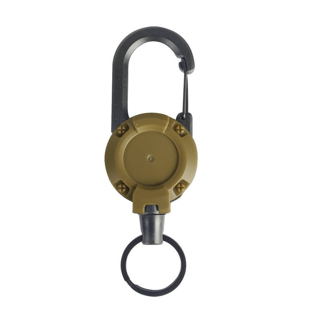 Porte-clés Rétractable Automatique Extérieur Corde Métallique Luya Porte-Badge Rétractable Robuste Porte-Badge Rétractable Robuste Pack de Randonnée pour Hommes Camping Ustensiles de Cuisine Grand