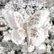 thumbnail image 4 of Adorno de mariposa artificial de Navidad con purpurina y clip - Rosa, blanco, verde - 9 pulgadas para decoración de árbol, corona y guirnalda, 4 of 6