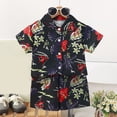 thumbnail image 3 of Tiijoy Toddler Boys Hawaii Beach Outfits Summer Tropical Short Sleeve Shirt Shorts Set, Sizes 3-4, 3 of 3