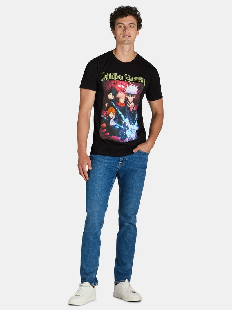 Jujutsu Kaisen Men's & Big Men's Graphic Print Tee Shirt, Sizes S