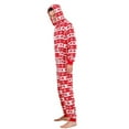 thumbnail image 4 of GYRATEDREAM Christmas Family Matching Parent-child Hoodie Pajamas Reindeer Romper One Piece Jumpsuit Pjs for Adult Kids Baby, 4 of 10