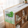thumbnail image 6 of Table Runners 90 Inches Long Dress Scarves, St. Patrick's Day Farmhouse Coffee/Dining/Kitchen Table Runner for Living Room, Spring Lucky Grass Truck Gray Wood 13x90 Inch, 6 of 9