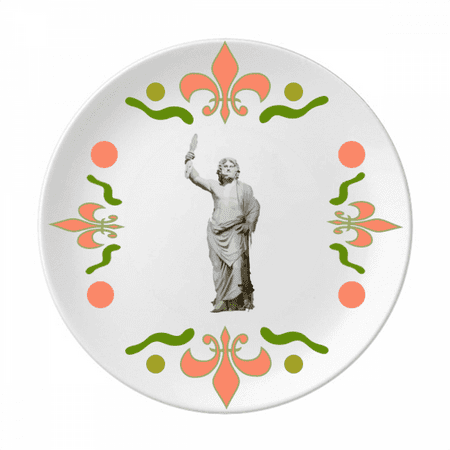 

Idol Statue Thunder Sculpture Flower Ceramics Plate Tableware Dinner Dish