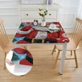 thumbnail image 2 of HAOXIT Christmas , Christmas Christmas Table Cloth Waterproof Heavy Duty s Christmas 36*36, 2 of 7