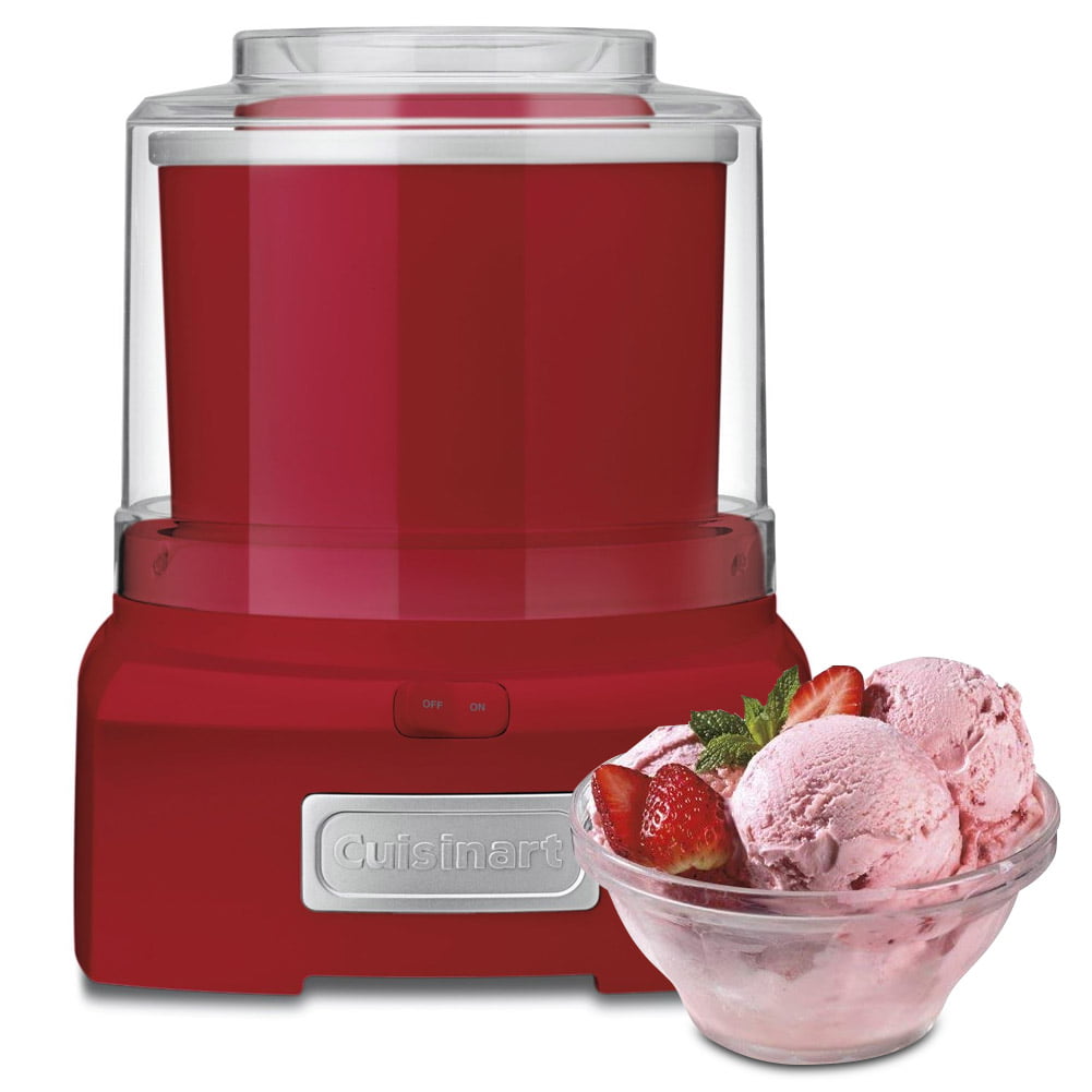 Cuisinart ICE-21R Frozen Yogurt Ice Cream & Sorbet Maker Set of Two Red