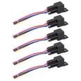 thumbnail image 3 of LED Flasher Relay, DC12V 40A Easy To Wire Shockproof Waterproof 5Pcs Turn  Light Relay, Plug And Play Truck for Car Automobile Automotive, 3 of 8