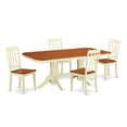 thumbnail image 2 of East West Furniture 5 Piece Dining Table Set- a Rectangle Kitchen Table and 4 Dining Room Chairs, Buttermilk & Cherry, 2 of 5