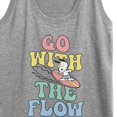 thumbnail image 3 of Peanuts - Summer Edition - Snoopy - Go with the Flow - Women's Racerback Tank Top, 3 of 5