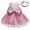 Hot Pink, variant on Edvintorg Toddler Girls Dress Summer Fashion Net Yarn Embroidery Rhinestone Bowknot Birthday Party Gown Long Dresses Headband Suit 6Months-5Years Dress for Kids Girl