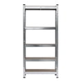 thumbnail image 5 of IVV 5-Tier Adjustable Storage Rack, Heavy Duty Galvanized Steel Shelving Unit, for Garage, Basement, Warehouse, Pantry, Closet, Kitchen, Load 175LBS Per Shelf, Gray, 5 of 8