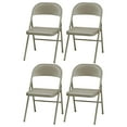 thumbnail image 1 of MECO Sudden Comfort All Steel Folding Chair Set, Chicory Lace (Set of 4), 1 of 3