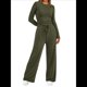 thumbnail image 2 of Traje de Otoño e Invierno para Mujer, de Larga, Color Liso, Informal, para Tiempo Libre Verde L, 2 of 8