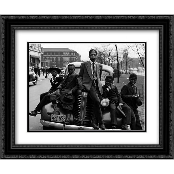 Chicago Boys, Sunday Best, 1941 2x Matted 18x15 Black Ornate Framed Art Print