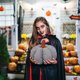 thumbnail image 1 of Funda de almohada de calabaza, juguete de muñeca, cojín de muñeca de calabaza, muñeca títere, regalo de Halloween, tela de calabaza, almohada de almohada, 1 of 6